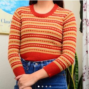 Vintage 1970s knit sweater top
